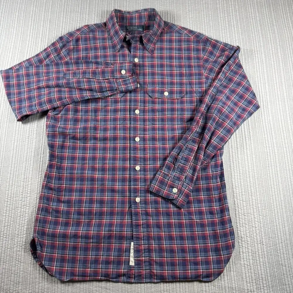 Polo Ralph Lauren Shirt Men M Vintage Quiet Luxury Preppy Old Money Business